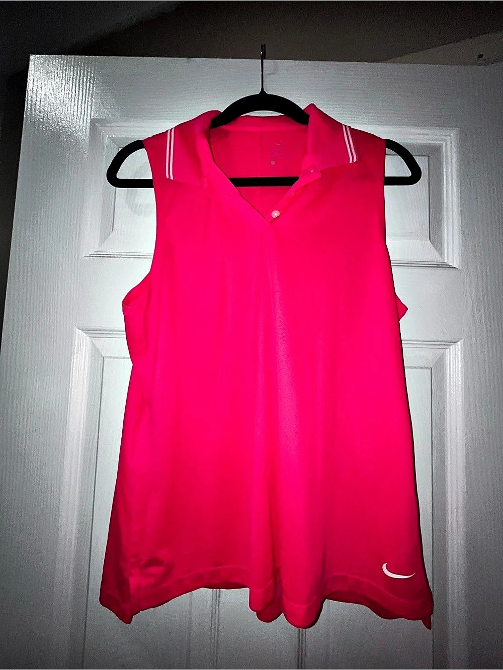 Nike Dri-FIT Victory Sleeveless Polo Pink large
